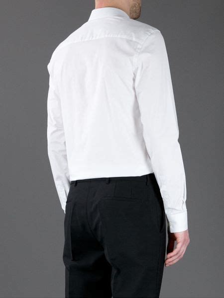 white button-up givenchy shirt|Men's Designer Shirts .